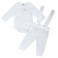 IBTOM CASTLE Baby Boys Baptism Christening Outfit Bowtie Romper