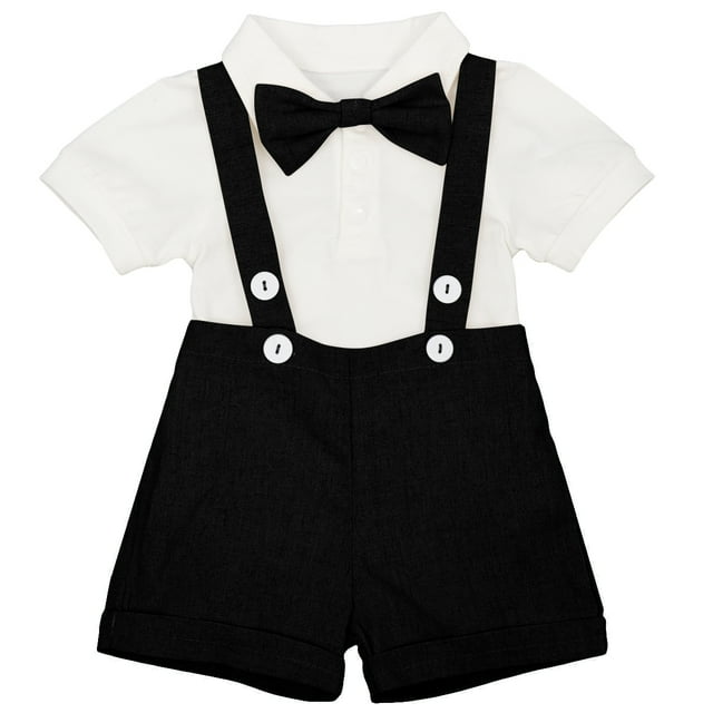 IBTOM CASTLE Baby Boys Formal 1st Birthday Onesie Gentleman Outfits