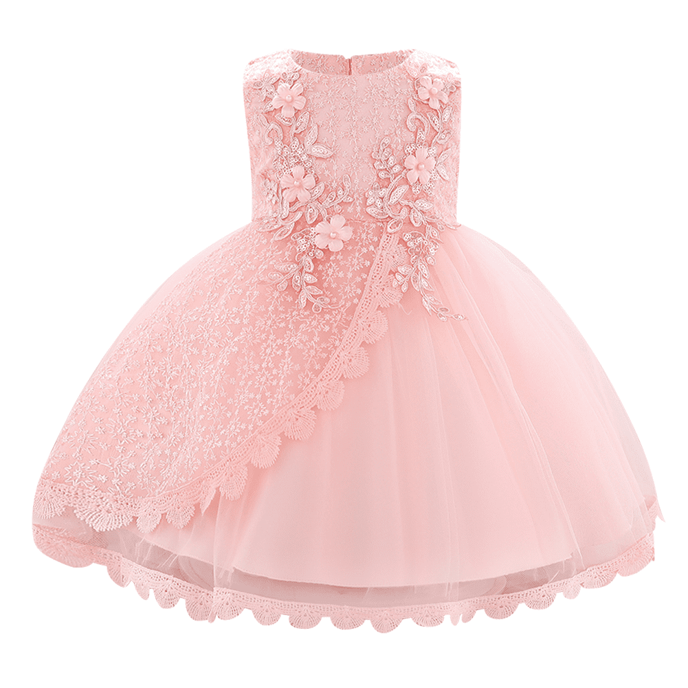 IBTOM CASTLE Baby Girl Flower Dress Sleeveless Lace Bowknot Princess ...