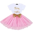 thumbnail image 1 of IBTOM CASTLE Baby Girls 1st 2nd Birthday Clothes Mouse Polka Dots One Sequin Tutu Princess Dress Cake Smash, 1 of 8