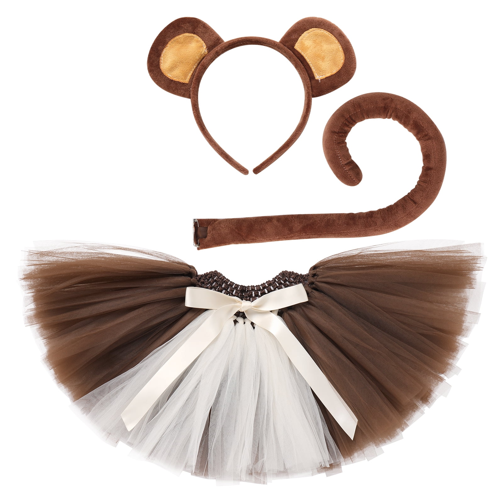 She's Shining Kuh-Ohren Stirnband Set – 3-teilig Mit Schleife & Schwanz, Für Kostümpartys, Weihnachten & Cosplay