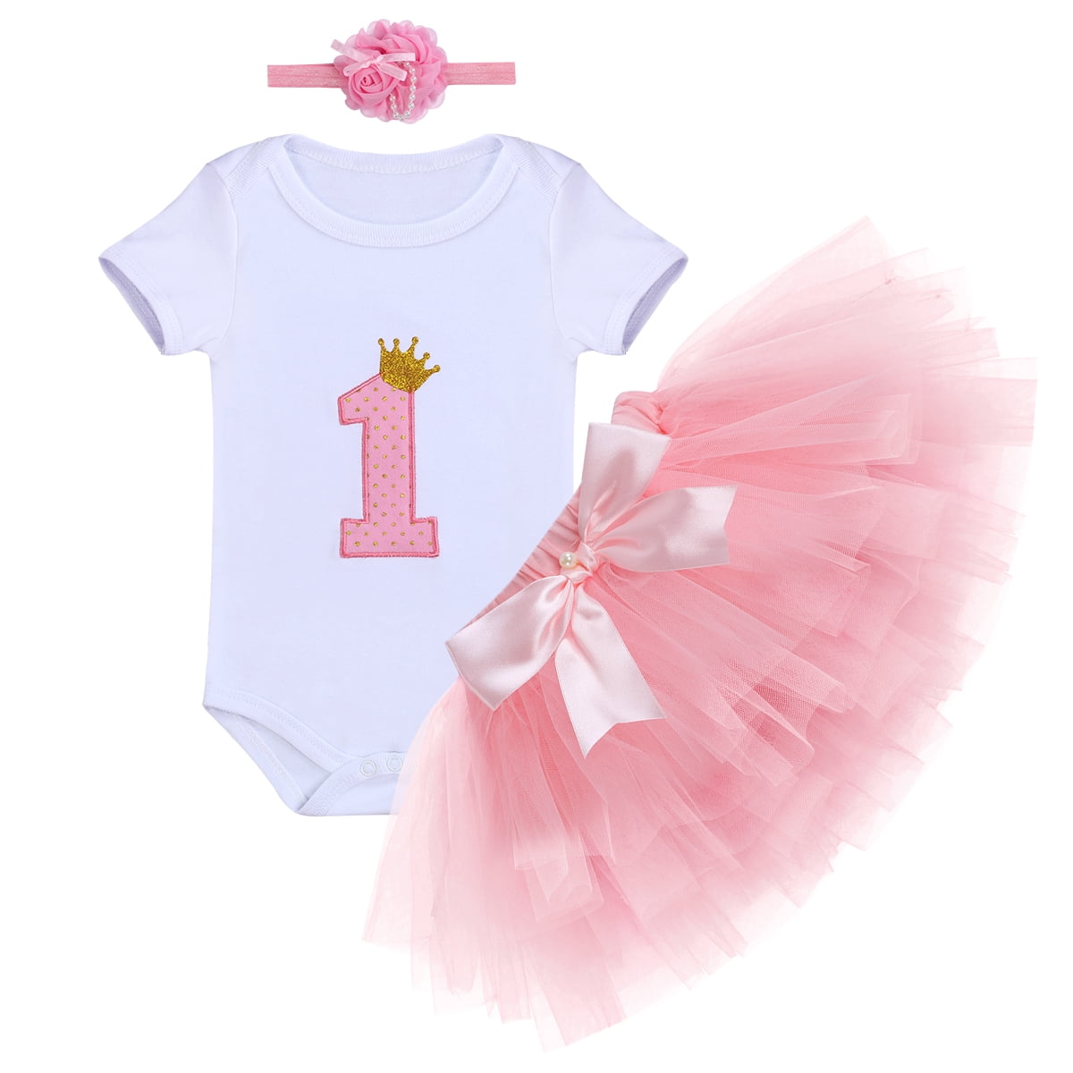 Birthday Princess Girl Outfit Set Wild Party Tulle