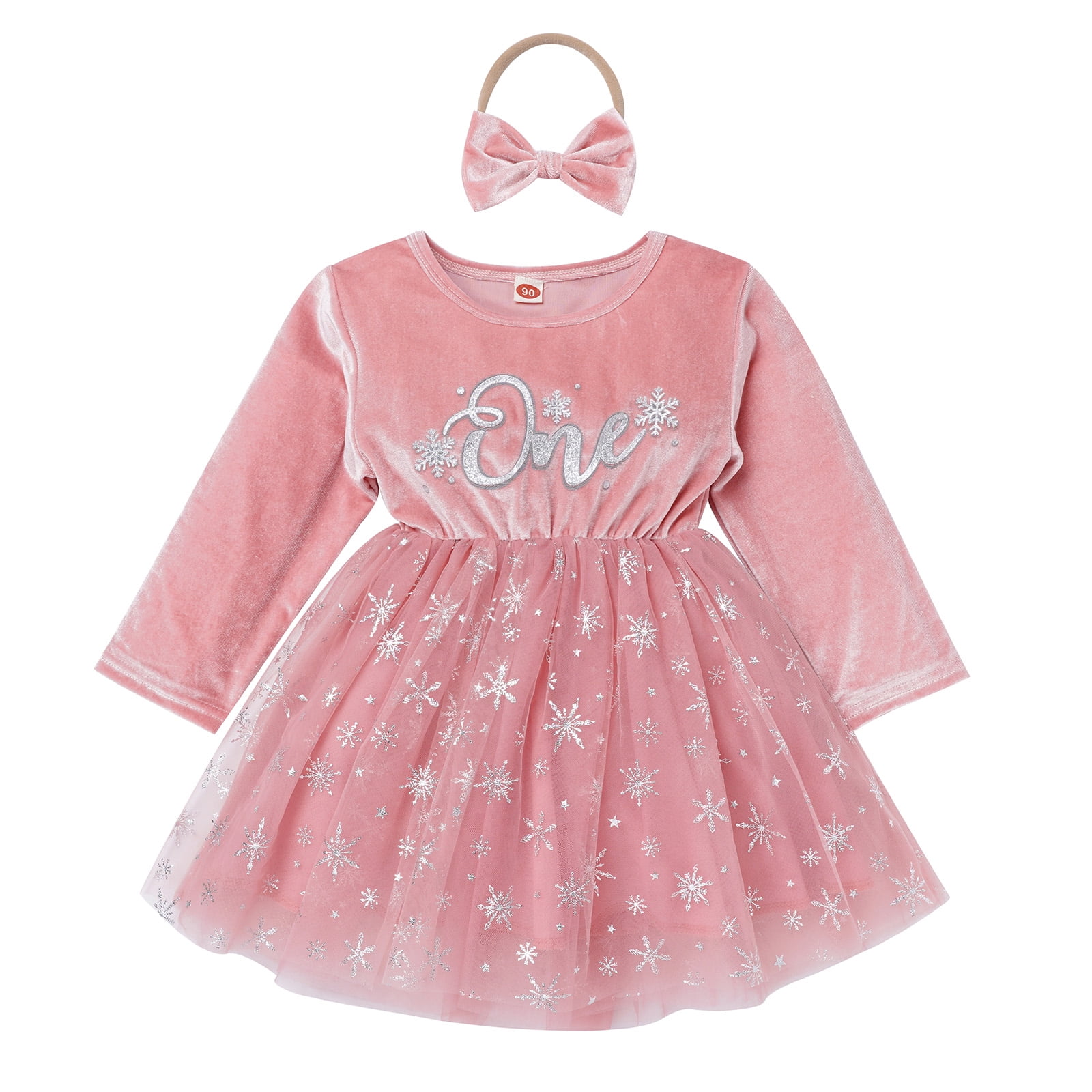 pink winter birthday dress Pink Fluffy Princess Birthday Dress with Beads – marryshe main image 1