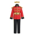thumbnail image 1 of IBTOM CASTLE Boys Prince Charming Costume Halloween Cosplay Dress up Birthday Party Medieval Royal Prince Outfits for Toddler Child 3-4 Years Red+Black 4pcs, 1 of 8