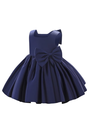 newborn navy blue dress navy blue dress baby girl Baby Girl Summer Blue Lace Mesh Star Pageant Princess Party Dress marryshe