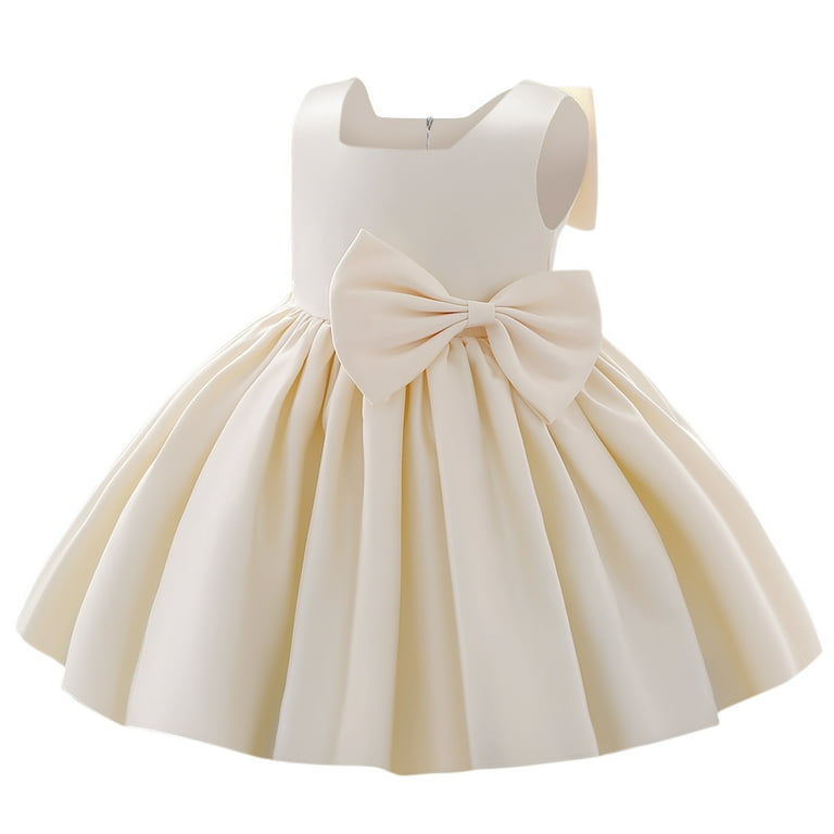 Champagne Evening Dresses With Bowknot Champagne Evening Dresses With Bowknot