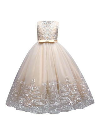 OFIMAN Flower Girl Prom Dress Pageant Communion Party Dresses for Wedding  Kids Princess Tulle Ball Gowns : : Clothing, Shoes & Accessories