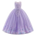 thumbnail image 1 of IBTOM CASTLE Flower Girl Sparkly Sequins Shiny Butterfly Formal Wedding Tulle Dress Junior Pageant First Communion Easter Princess Party Birthday Ball Gown 3T Purple, 1 of 7