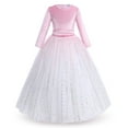 thumbnail image 1 of IBTOM CASTLE Flower Girl Velvet Floral Gradient Sequins Dress for Kids Wedding Bridesmaid Pageant Communion Formal Princess Puffy Gown 2-3 Years Pink Sequins, 1 of 8