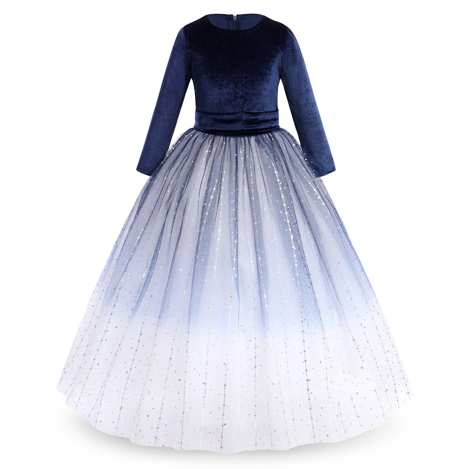 Buy NNJXD Girls Princess Pageant Dress Kids Prom Ball Gowns Wedding Party  Flower Dresses (7-8 Years, Blue 4) at Amazon.in