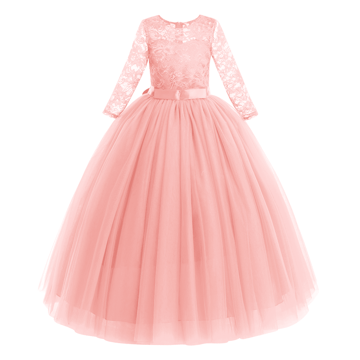 Royal Blossom 3-Piece Girls Dress Set - Camel