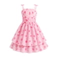 thumbnail image 1 of IBTOM CASTLE Girl Summer Smocked Dress Teen Graduation School Prom Frock Tween Wedding First Communion Junior Homecoming Dress Pink, 1 of 7