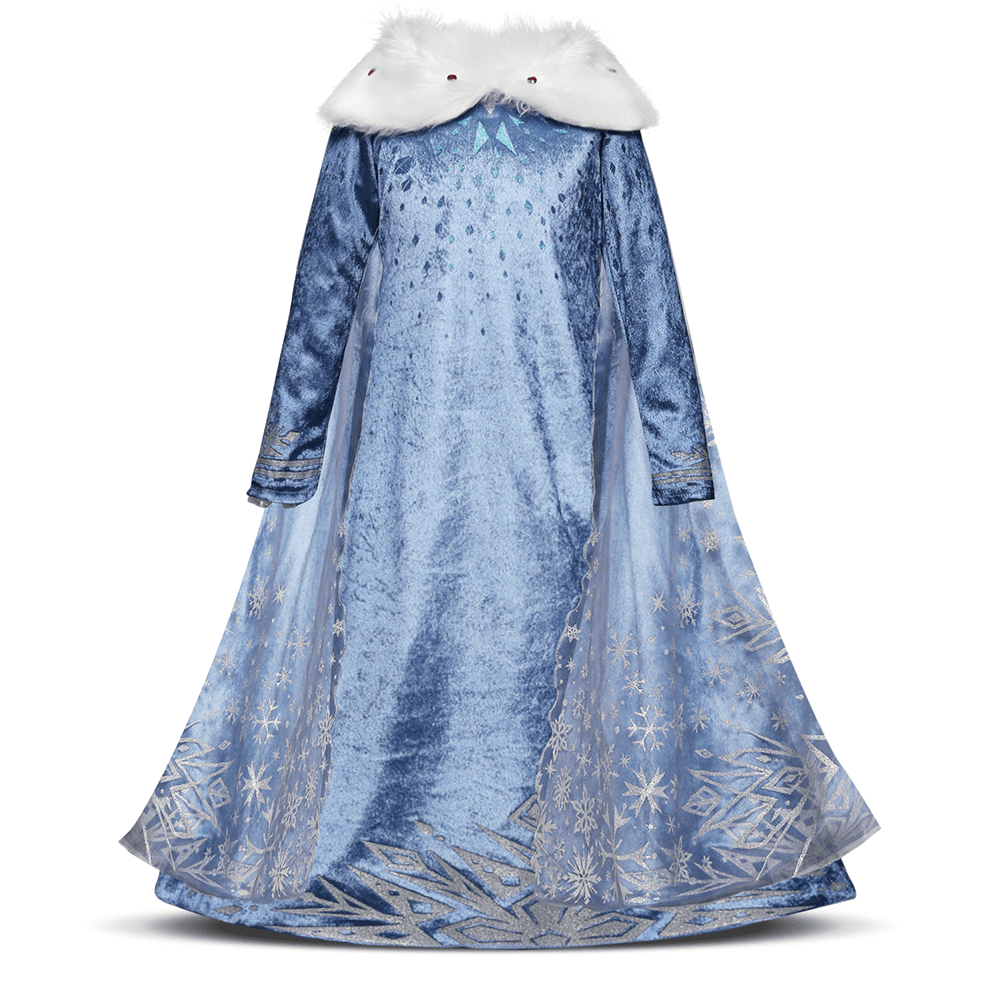 elsa holiday dress Frozen 2 Act 1 Elsa Costume Elsa Holiday Purple Dress Outfit – CoserZ main image 0