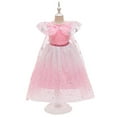 thumbnail image 1 of IBTOM CASTLE Girls Ice Queen Elsa Princess Dress Sequin Snow Cloak Kids Halloween Party Cosplay Christmas Carnival Fancy Dress Up 2-3 Years Gradient Pink, 1 of 8