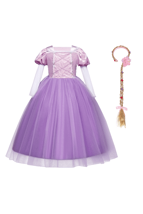 Girls Princess Dress Halloween Cosplay Fancy Dress up Christmas Birthday Party Long Maxi Puffy Dresses Carnival Evening Prom Ball Gown
