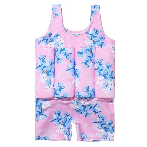 IBTOM CASTLE Kid Toddler Boys Girls Floatation Swimsuit with Adjustable Buoyancy Baby Float Suit Swim Vest Swimwear Bathing Suit, One Piece