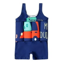 IBTOM CASTLE Kid Toddler Boys Girls Floatation Swimsuit with Adjustable Buoyancy Baby Float Suit Swim Vest Swimwear Bathing Suit, One Piece