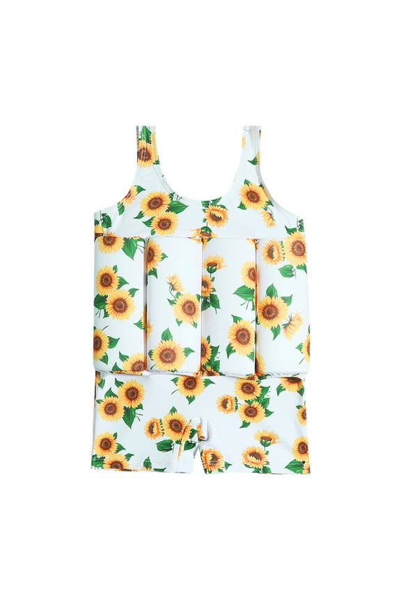 Kid Toddler Boys Girls Floatation Swimsuit with Adjustable Buoyancy Baby Float Suit Swim Vest Swimwear Bathing Suit, One Piece