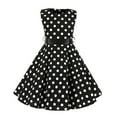 thumbnail image 1 of IBTOM CASTLE Kids Girls 50s Vintage Polka Dot Casual Dress Swing Rockabilly Prom Party Dresses Audrey Wedding Formal Cocktail Evening Gown 5-6 Years Black, 1 of 8