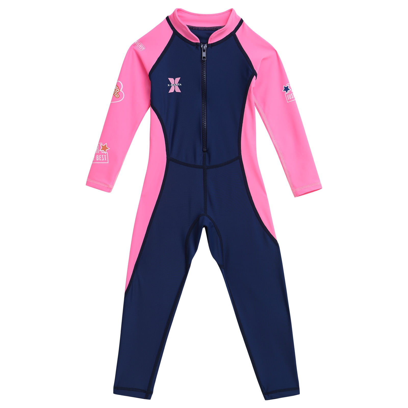 IBTOM CASTLE Kids Girls Full Wetsuit Rash Guard Swimwear Long