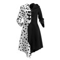 thumbnail image 1 of IBTOM CASTLE Kids Girls Cruella Deville Clothes Halloween Cosplay Pageant Carnival Christmas Birthday Party Fancy Dress up Outfit for Photo Shoot, 1 of 6