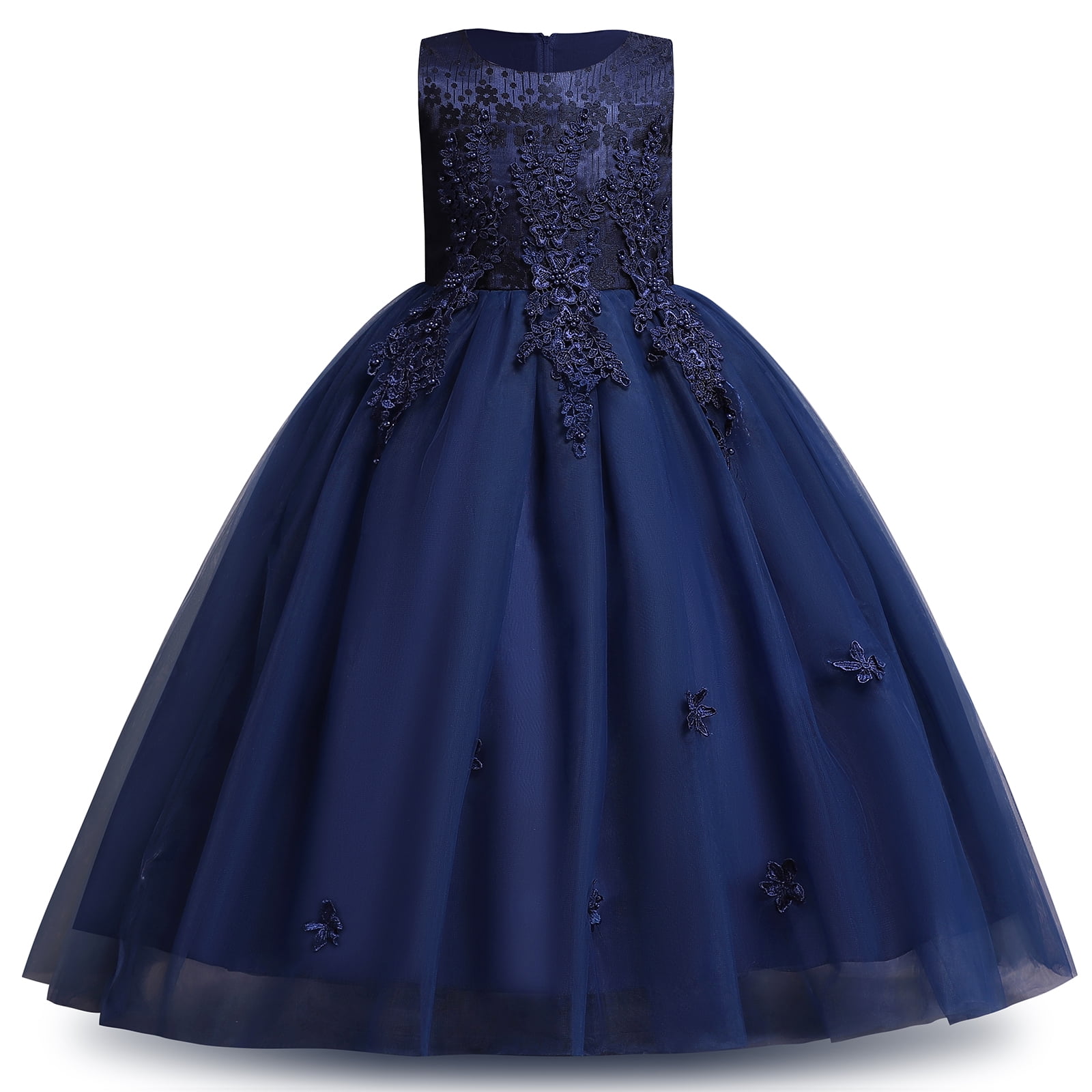 long dresses for 7 year olds Pageant Gown Long Dresses For Year Olds Ibtom Castle Kids Girls Flower Vintage Lace Princess Long Dress Tulle Pageant Formal Party Wedding Floor Dance