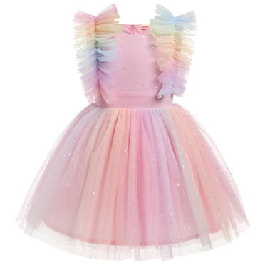 Gorgeous Flower Girl Dress With Feather Sleeves - Perfect For Weddings & Special Occasions