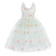 thumbnail image 1 of IBTOM CASTLE Kids Toddler Girls Floral Lace Tulle Backless Butterfly Dress Princess Birthday Wedding Bridesmaid Pageant Formal Party Dresses 18-24 Months Green, 1 of 5