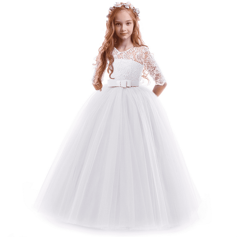 White big girl dresses online