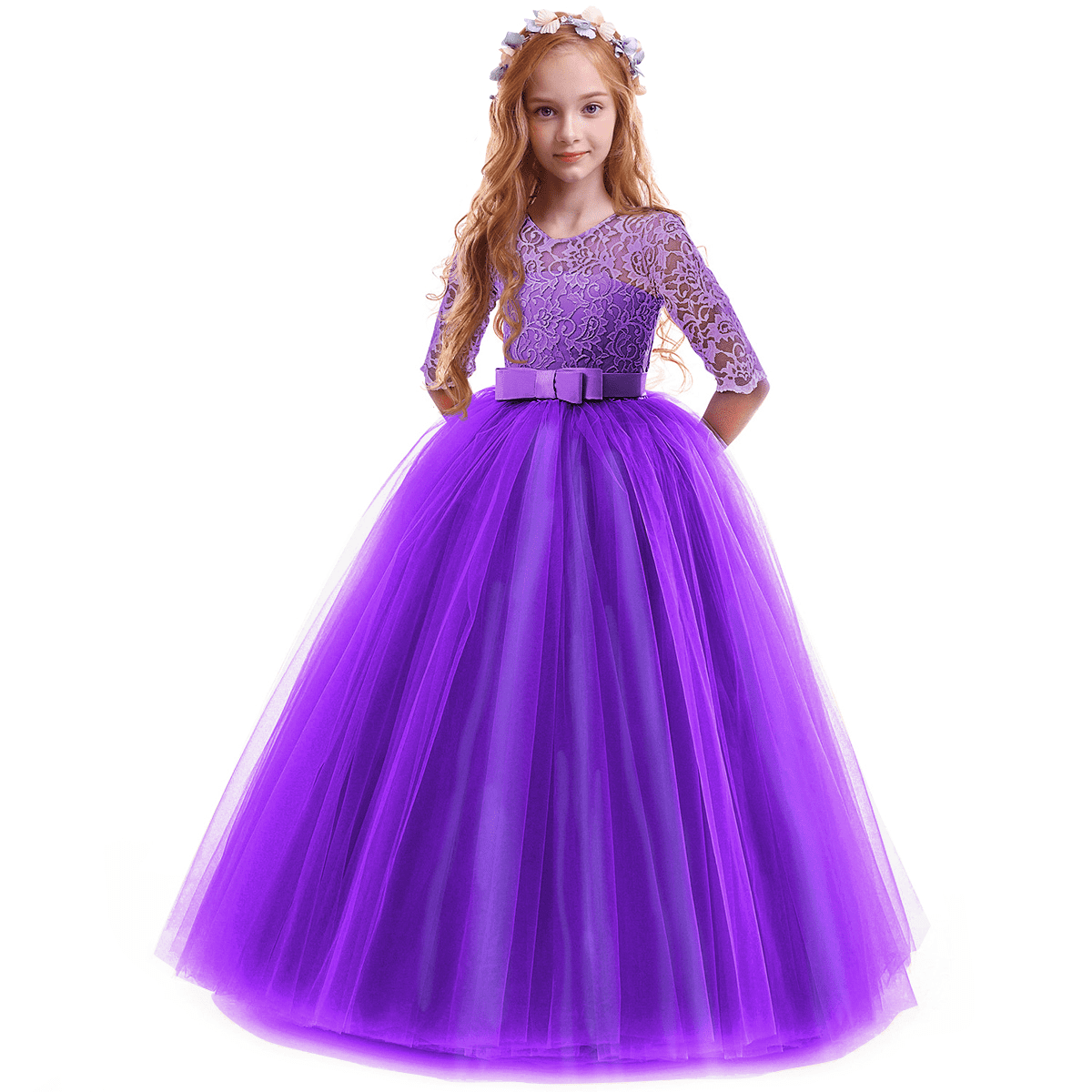 Robe The Limited - Taille XS, Couleur Violette - Manches 3/4 - Polyester/Spandex - Occasion Très Bon état