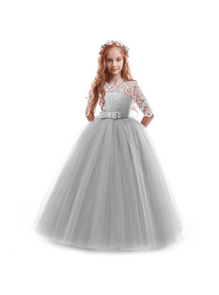 Grey girl dresses online