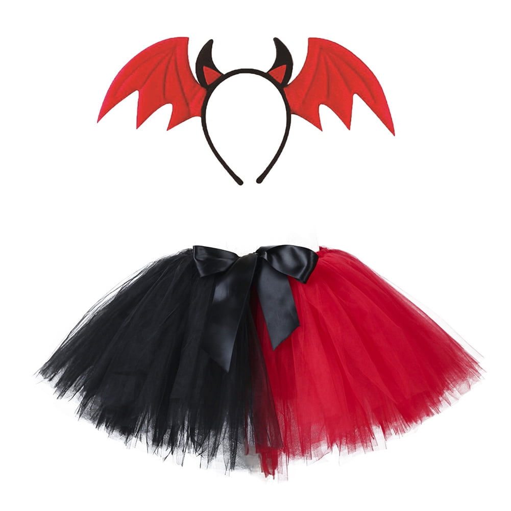 Familien-Kostüm Für Mädchen – Schwarzes Kleid Mit Perücke Für Halloween, Karneval & Cosplay (3–12 Jahre)