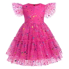 2-9Y Cute Girls Flowers Sequins Dress Birthday Princess Wedding ...
