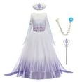 thumbnail image 1 of IBTOM CASTLE Little Girls Princess Dress Halloween Christmas Cosplay Fancy Dress up Long Evening Party Gown 11-12 Years Purple, 1 of 7