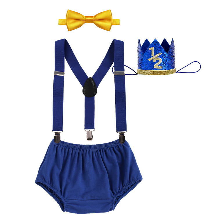 Bluey Cake Smash Outfit/ Boys First Birthday/ Bluey Theme Birthday/ Cartoon  Theme Birthday/ Boys Diaper Covers, Suspenders, Bowtie 