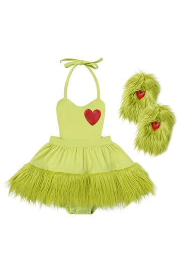 slim fit dress slacks Layered Tulle Dress-Green Christmas Tree main image 1