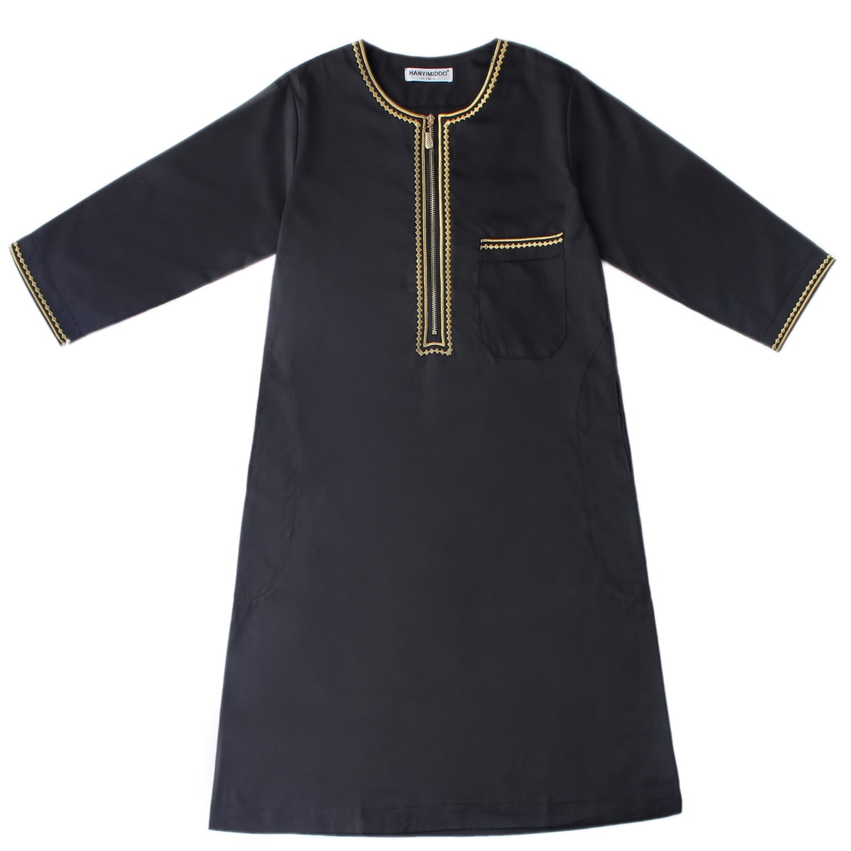 IBTOM CASTLE Robe for Boys Muslim Long Sleeve Thobe Abaya Saudi Arab