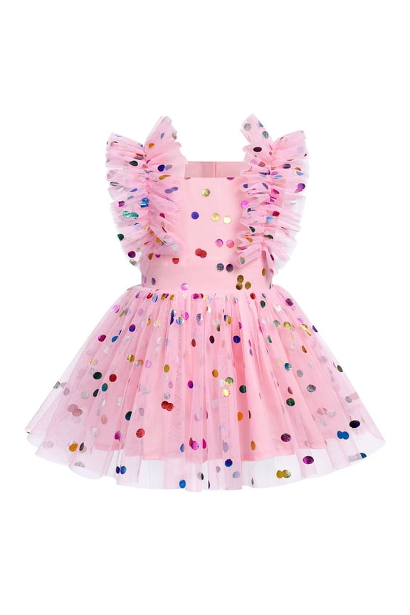 Princess Dress Outfit 6–12 Months Infant Pink Sequins Single Pack