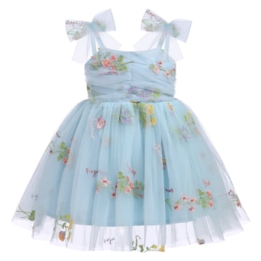 IBTOM CASTLE Baby Girls Tutu Dress - Sparkle Princess Party Dress With Flutter Sleeves