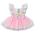 thumbnail image 1 of IBTOM CASTLE Toddler Baby Girls Carnival Circus 1st Birthday Cake Smash Party Outfit Princess Tutu Dress 12-18 Months Pink - Dress, 1 of 8