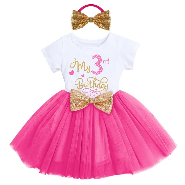 IBTOM CASTLE Toddler Baby Girls Princess Shiny Sequin Bow Tutu Dress ...
