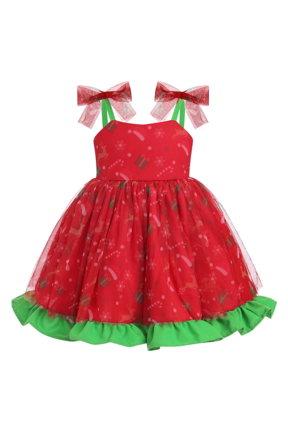 Toddler Baby Girls Sleeveless Spaghetti Straps Princess Birthday Party Dresses Sequin Ruffle Tulle Tutu Dress for Halloween Cake Smash Photo Shoot