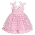 thumbnail image 1 of IBTOM CASTLE Toddler Baby Girls Sleeveless Spaghetti Straps Princess Birthday Party Dresses Sequin Ruffle Tulle Tutu Dress for Halloween Cake Smash Photo Shoot, 1 of 8