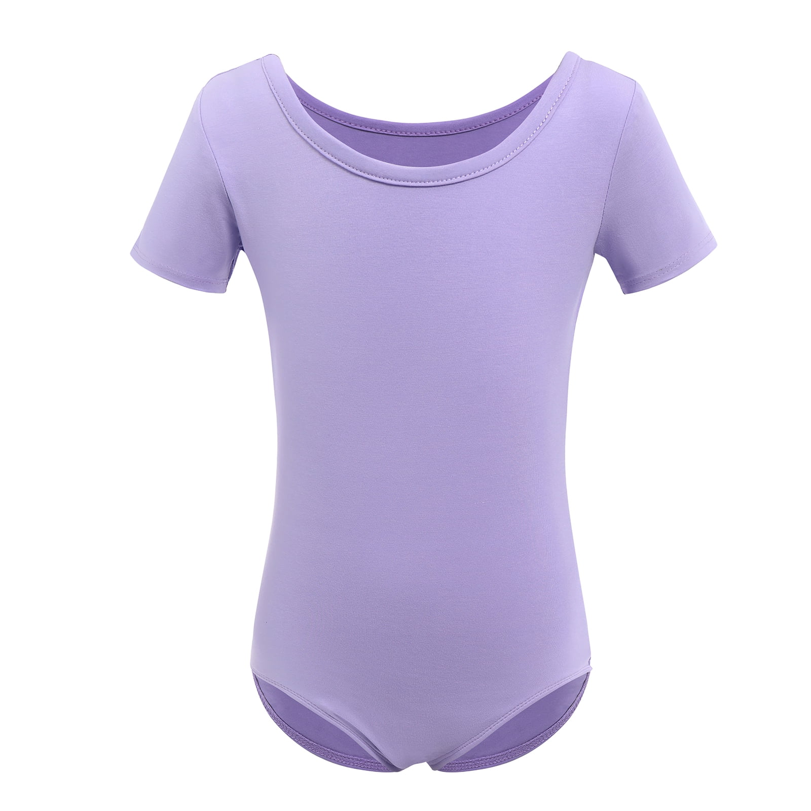 AFAVOM Girls Ballet Leotard - Short Sleeve Dance Unitard For Toddlers & Kids 2-9 Years