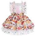 thumbnail image 1 of IBTOM CASTLE Toddler Kids Girls Birthday Party Dress Strawberry/Donut/Candy/Easter Day/Alice Polka Dots Embroidery Princess Ruffle Tulle Wedding Pageant Evening Dresses, 1 of 8