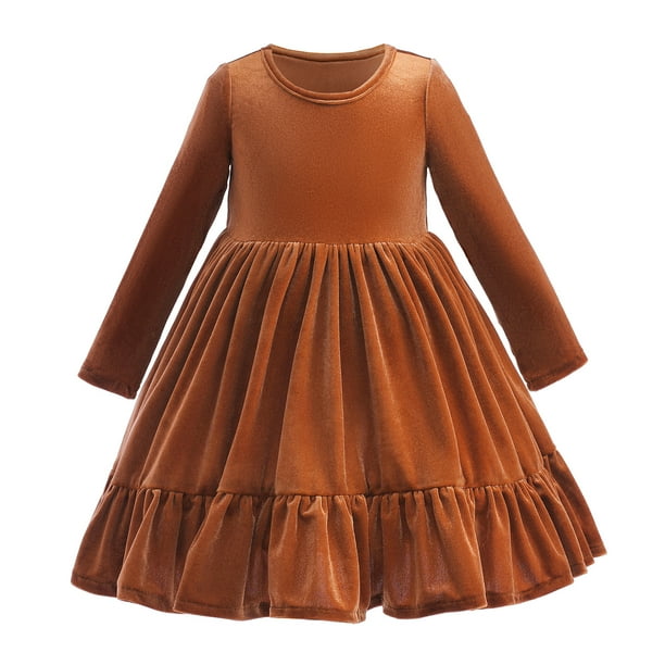 Long Sleeves Winter Velvet Coffee Party Dress Long Sleeves Winter Velvet Coffee Party Dress