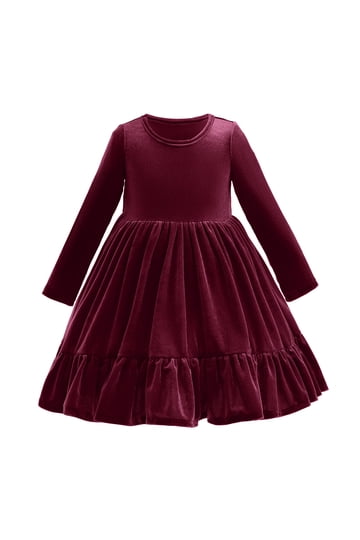 Red Velvet Toddler Dresses