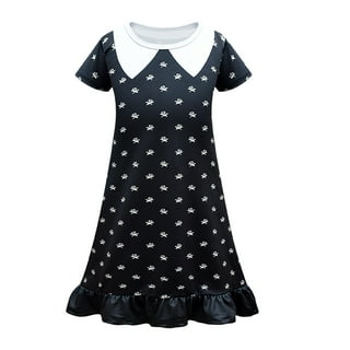  GUUZOGG Wednesday Addams Costume Dress for Girls