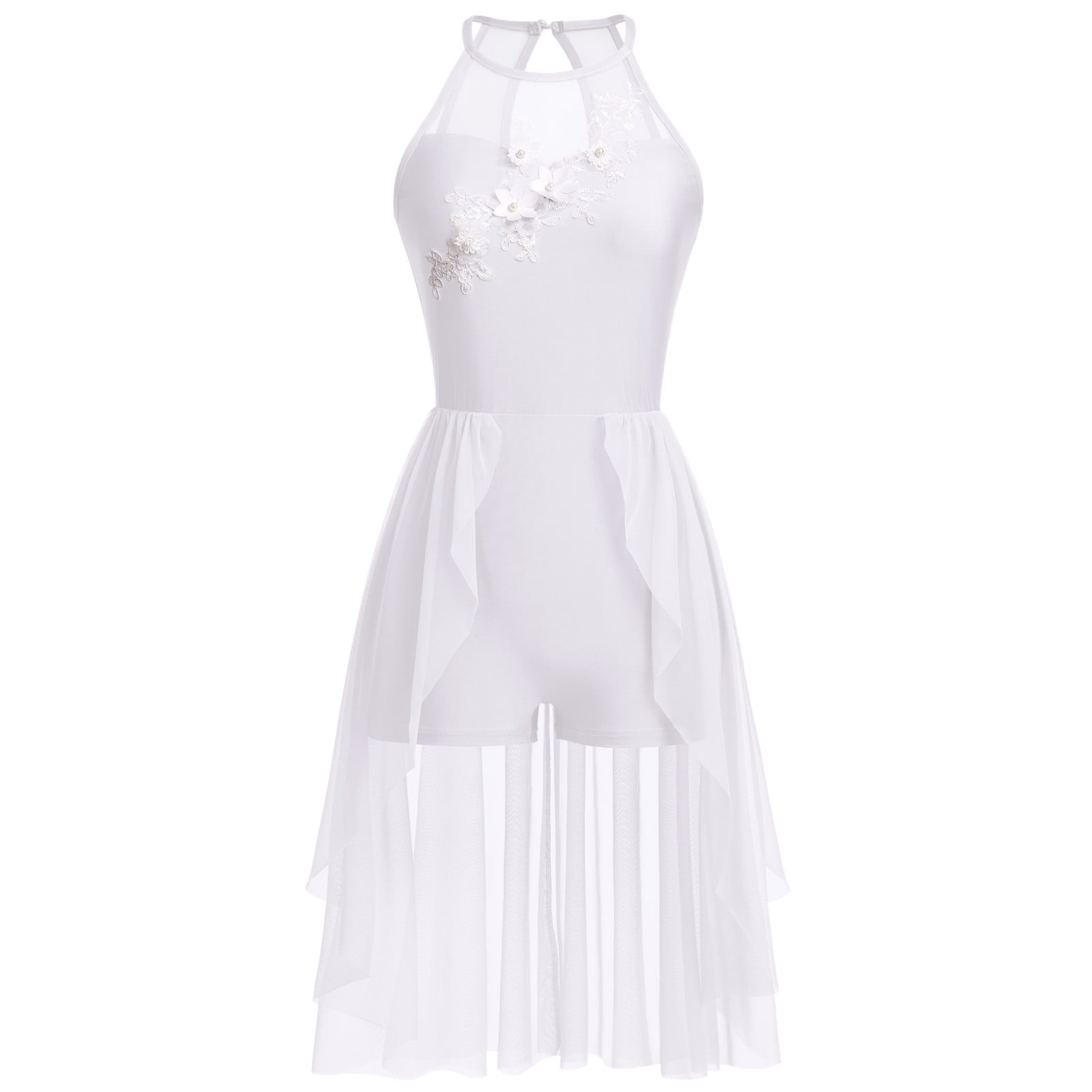 chinese dress ladies A Wish Come True 26019Y Flesh and Bone – Lace Lyrical Dance Dress with Tattered Skirt La / 52 Red main image 1