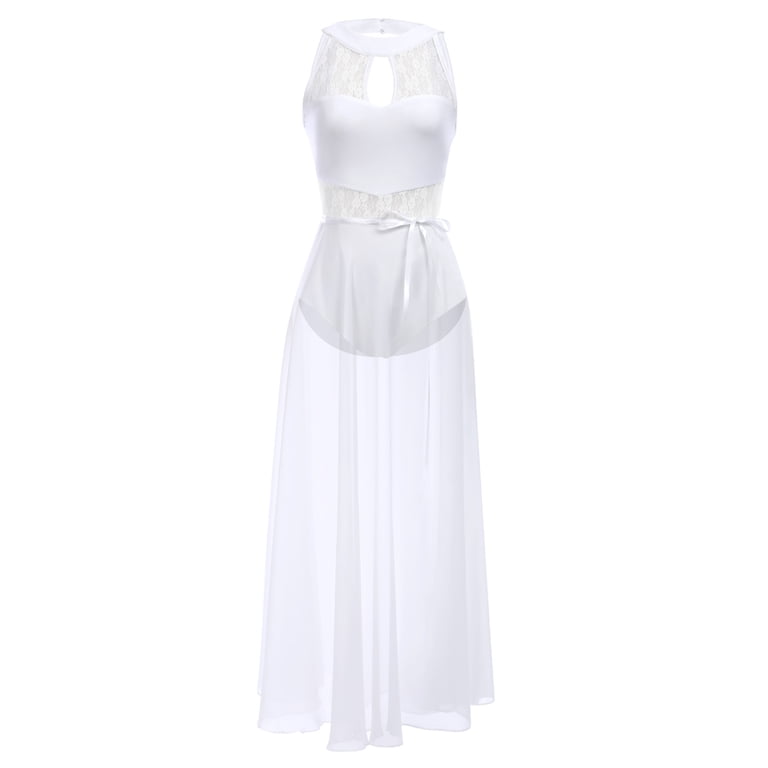white sheer flowy dress Josephina Lace-Up Front Long Sleeve Mini Dress White